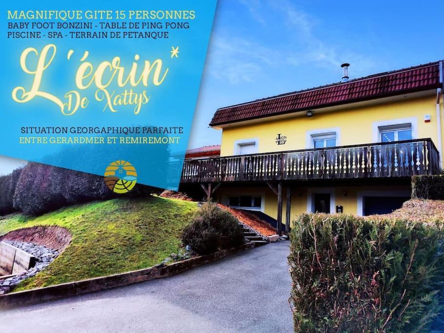 L'Ecrin De Xattys - Gite De Standing-Spa-Terrain De Petanque-Piscine-Switch-Baby-Foot Au Coeur Du Massif Vosgien Cleurie المظهر الخارجي الصورة
